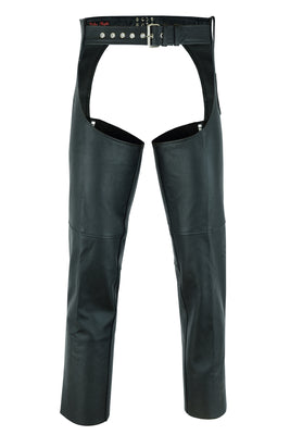 UNISEX BASIC COIN POCKET LEATHER CHAPS