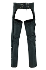 UNISEX BASIC COIN POCKET LEATHER CHAPS