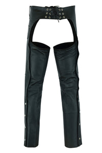 UNISEX BASIC COIN POCKET LEATHER CHAPS