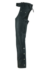 UNISEX BASIC COIN POCKET LEATHER CHAPS