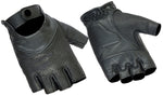 WOMEN’S BLACK PERFORATED FINGERLESS GLOVE